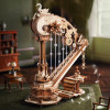 ROEAMK71 ROBOTIME ROKR Magic Harp Music Box Wooden 3D Puzzle