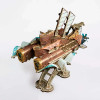 HOWS698 HOWCAT 3D Wood Puzzle Fantasy Airship Model Kit - 20,000 Leagues - Copper