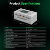 GA300WDUAL-UWP GENS ACE IMars D300 Plus Smart Charger, Bluetooth App Control, G-Tech, Dual-Channel - White