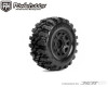 PHB3109CBMSGB POWER HOBBY Defender SC Belted Tires (2) w/Removable Hex Wheels