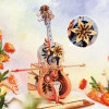 ROEAMK63 ROBOTIME ROKR Magic Cello Mechanical Music Box 3D Wooden Puzzle