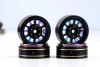 PHB6282 POWER HOBBY Axial SCX24 1.0" Titanium Brass Beadlock Crawler Wheels 1/24