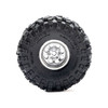 PRO1025110 PRO-LINE 1/30 Baja Pro X Front/Rear Mounted Chrome Beast Tires (4): Axial SCX30