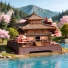 ROETGA07 ROBOTIME Rolife Sakura Pavilion 3D Wooden Puzzle