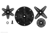 SAVSW1212SGP-BE SAVOX Waterproof High Torque, High Voltage Coreless Digital Servo, Steel Gear, 0.13 sec / 722 oz @ 8.4V - Black Edition