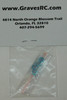 GVSM2LTBLUE GRAVES RC HOBBIES M2 Hex Nylon Locknut - Light Blue
