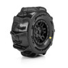 PRO1030911 PRO-LINE Racing 1/16 Dumont Front/Rear Paddle Tires Mounted 12mm Black Split Six (4): Arrma Mojave GROM