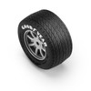 PRO1036310 PRO-LINE 1/12 Goodyear Blue Streak VTA Front Tires Mounted 8mm Gray Wheels (2): Losi NASCAR Race Car