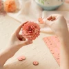 ROETW131 ROTOTIME Rowood Pink Dahlia DIY Wooden Flower 3D Puzzle