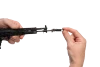 GOAAK12-BLACK GOAT GUNS 1/3 Scale AK12 Model - Black