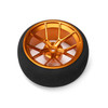 SPM-1079 SPEKTRUM Aluminum Wide Wheel, Spoke - Orange