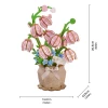 ROETF003 ROBOTIME Rowood Pink Lily of the Valley DIY Flower Bouquet