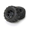 PRO1035810 PRO-LINE 1/16 Trencher Front/Rear Tires Mounted Desperado 2.0 Wheels, 12mm Hex, Black (2): Traxxas Mini Maxx