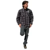BOLSTGBK4X BOLD RC Grey/Black Flannel Shirt - 4XL