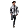 BOLSTWBK4X BOLD RC White/Black Flannel Shirt - 4XL