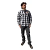 BOLSTWBKM BOLD RC White/Black Flannel Shirt - Medium