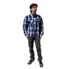 BOLSTWBL2X BOLD RC White/Blue/Black Flannel Shirt - 2XL