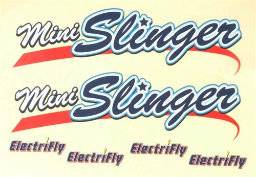 GPMA2919 Great Planes Decal Set Mini Slinger ARF Graves RC Hobbies