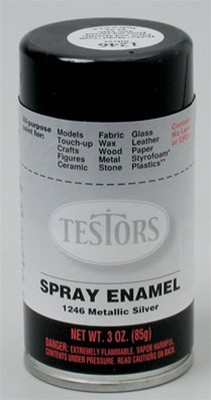 Testors Sprayer TES1246 Testors Spray Silver Metallic 3 oz - Graves RC Hobbies