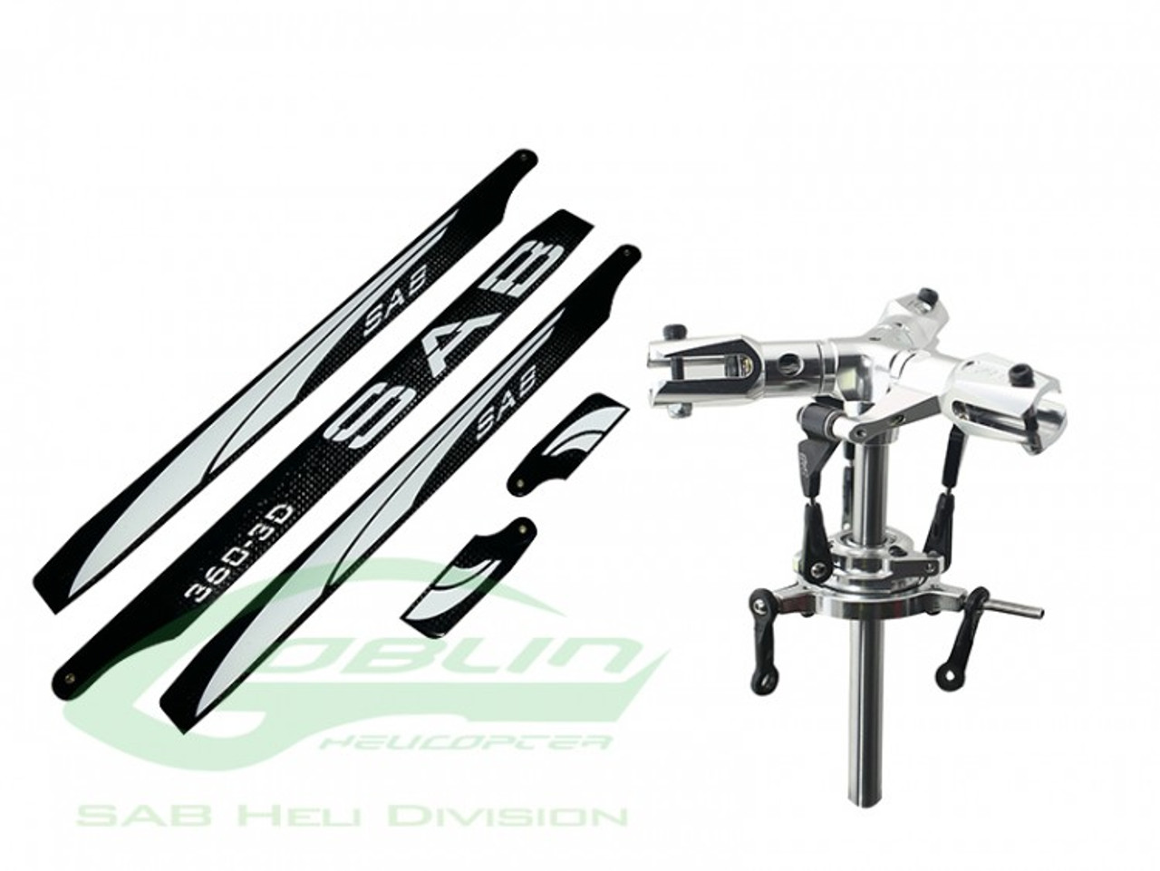 SABH0640-K SAB 3-bladed Main Rotor System with Blades- Goblin 380