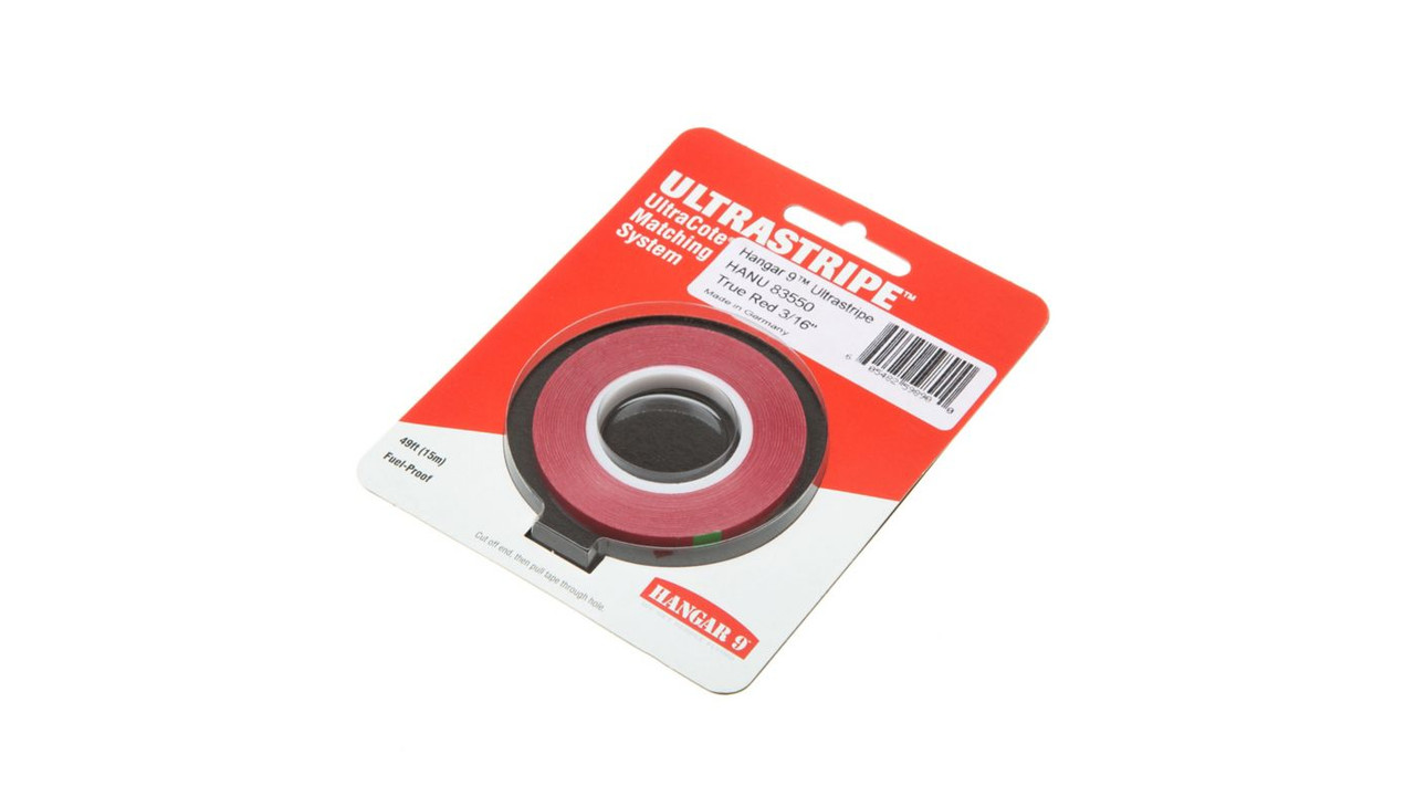 HANU83550 HANGAR 9 UltraStripe, True Red 3/16