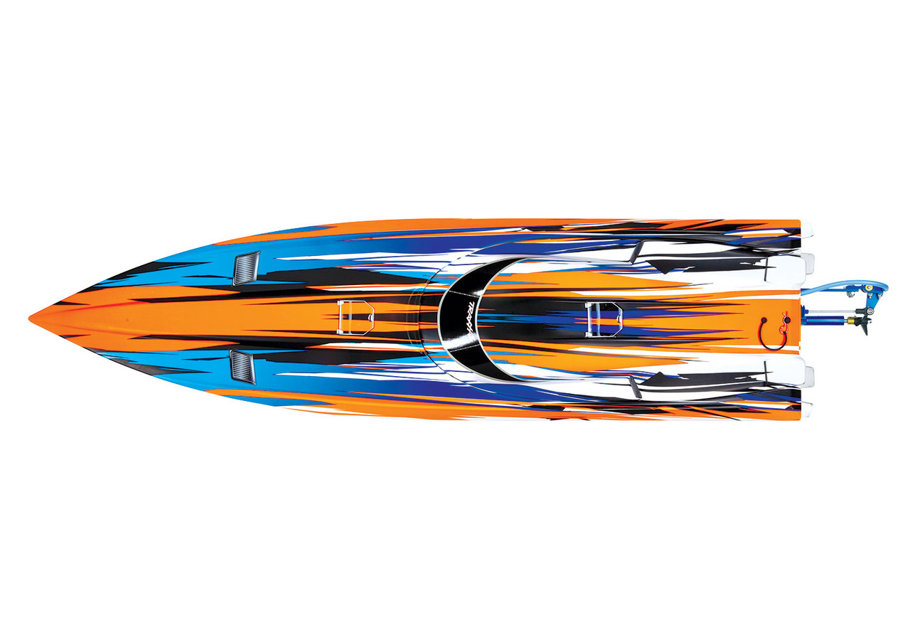 TRA57076-4ORG Traxxas Spartan Brushelss TSM TQI RTR Boat - Orange