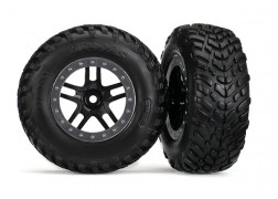 thumbnail image 2 of Traxxas KM2 Tires & Wheels For 2WD Slash - Front Assembly Only (2 Pack) 2 of 10