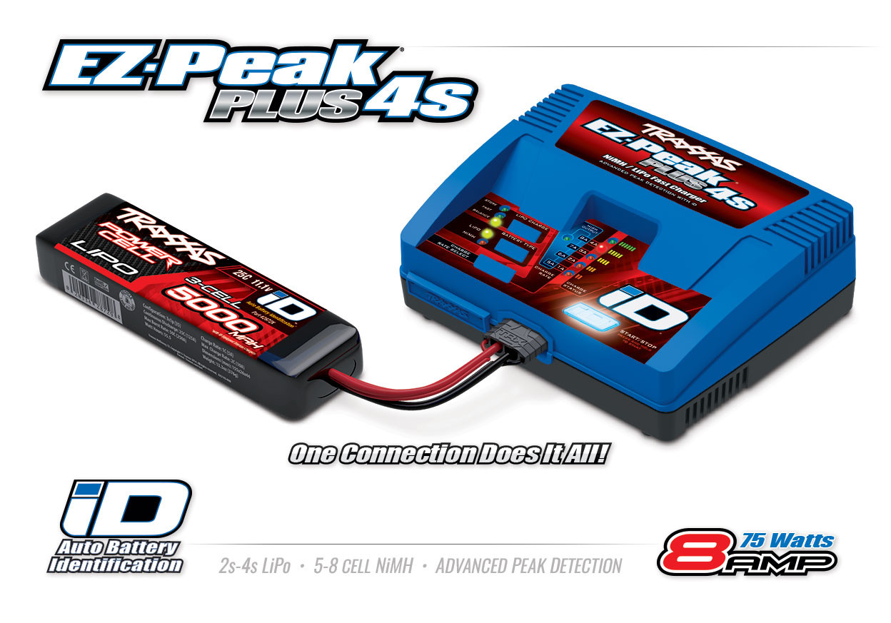TRA2981 TRAXXAS EZ-Peak Plus 4S Multi-Chemistry Battery Charger w