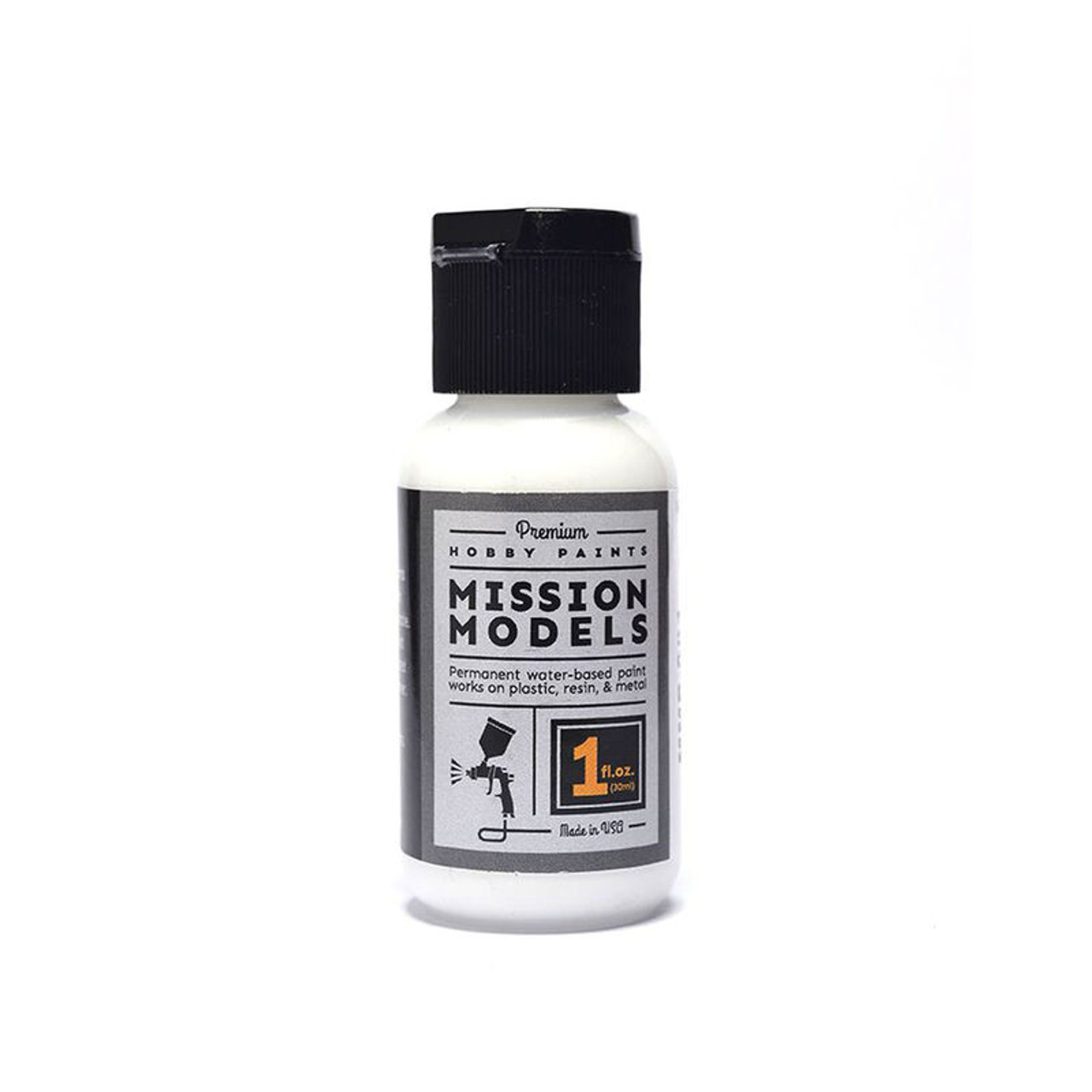 MIOMMP001 MISSION MODELS 1oz water based Acrylic Paint - White - Graves RC  Hobbies