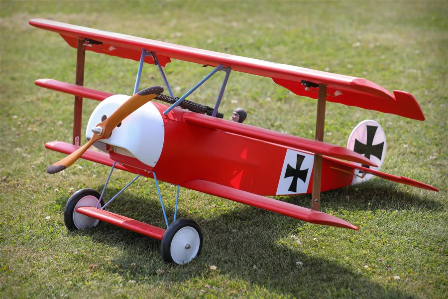 BAL471 BALSA USA 1/6 Scale Fokker Triplane Graves RC Hobbies