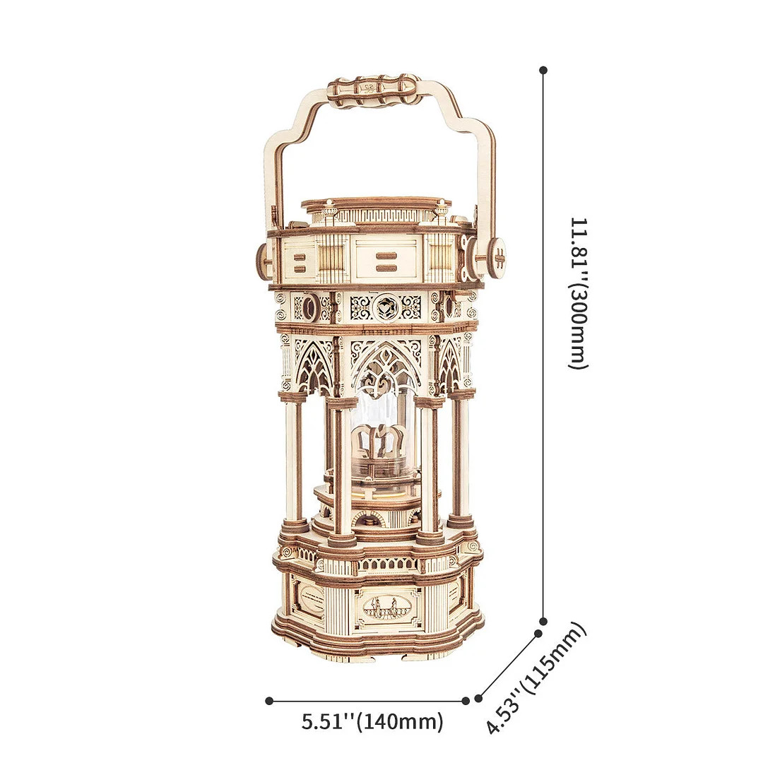 ROEAMK61 ROBOTIME ROKR Victorian Lantern Mechanical Music Box
