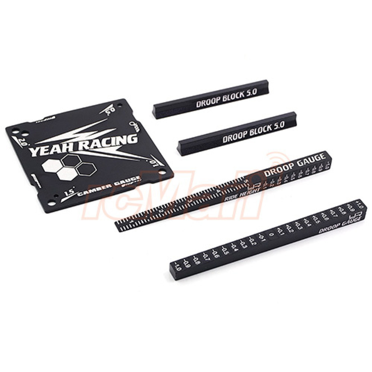 YAYT0175 YEAH RACING Aluminum Chassis Set Up Tool Kit for 1/27 1 