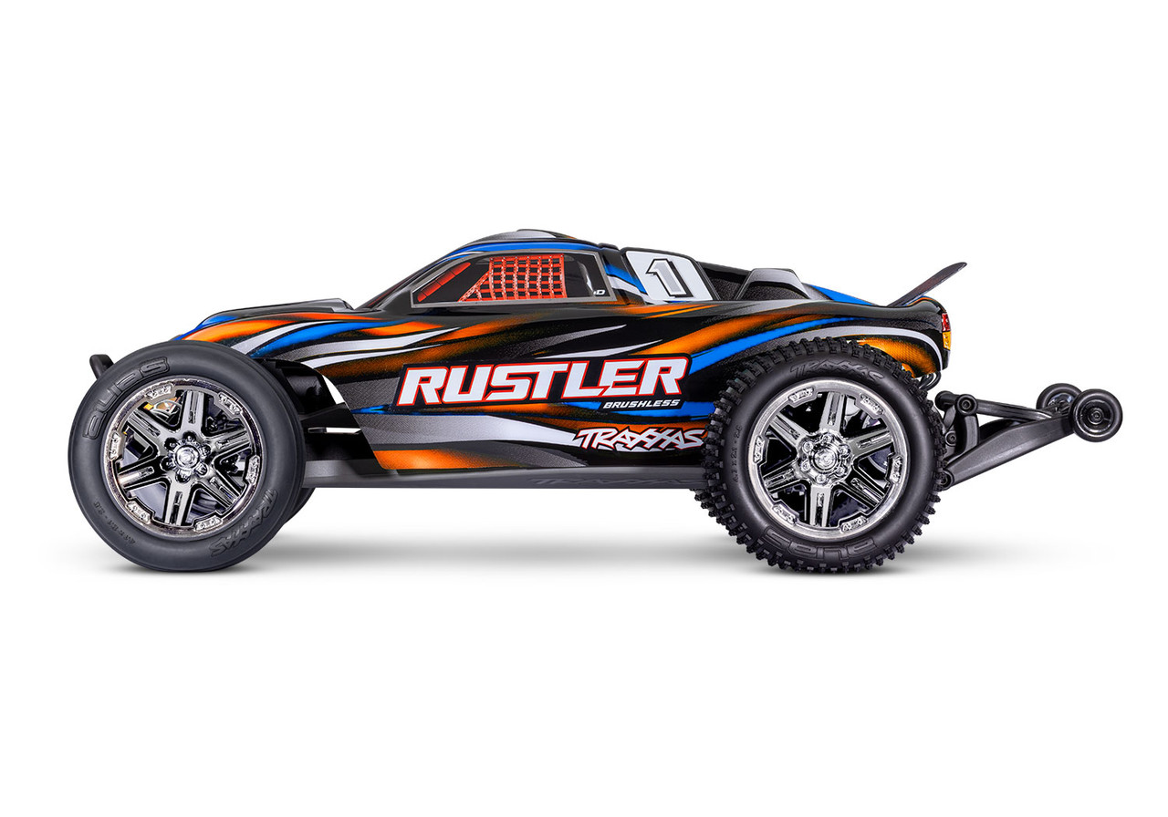 Traxxas RUSTLER VXL RCカー 部品多数 TRA67076-4-C Traxxas Rustler VXL 4x4 Brushless RTR 1/10 4WD