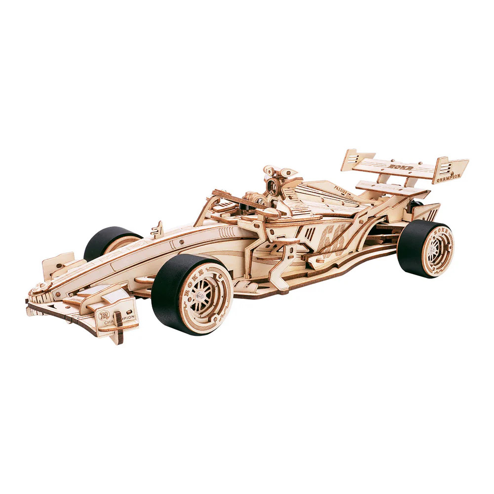 ROELK505 ROBOTIME ROKR Racing Car 3D Wooden Puzzle - Graves RC Hobbies