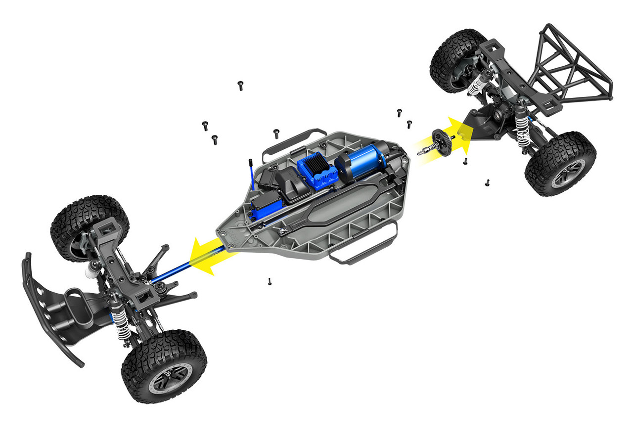 TRA68386-4-C TRAXXAS Slash 4x4 VXL EHD: 1/10 Scale 4WD Brushless