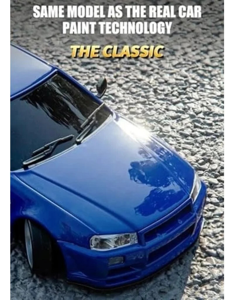 IMXLD01899BE IMEX 1/18 RWD Drift Car Skyline GT-R R34 RTR - Blue