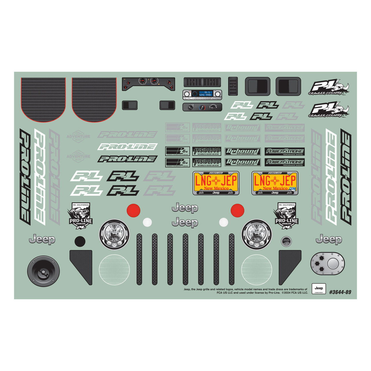 PRO364400 PRO-LINE 1/10 2004 Jeep LJ Clear Body/Trail Cage 12.3