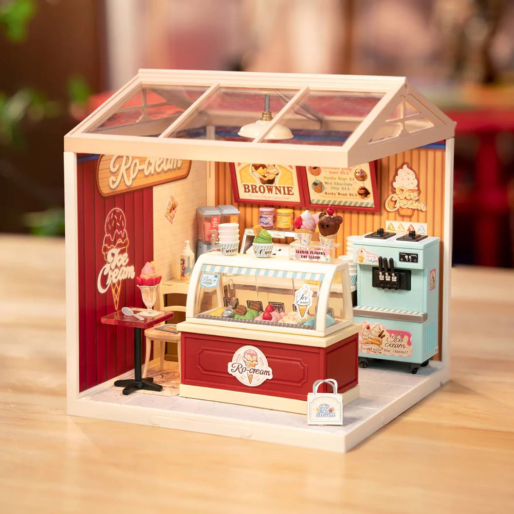 Icy Craft アニメーション ケーキショップ 回転ジオラマ 動作良好 Icy Craft アニメーション ケーキショップ 回転ジオラマ 動作良好