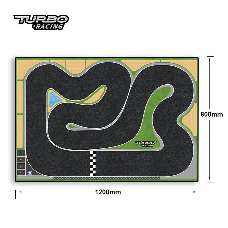 TRCHP1700047 TURBO RACING 1:76 Racing Car Track Mat 80 x 120cm