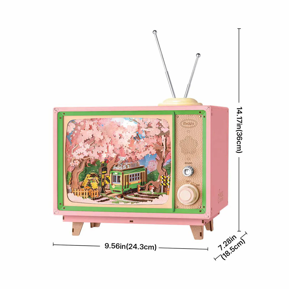 ROEAMT02 ROBOTIME Rolife Sakura Dreamy Tour DIY Music Box 3D