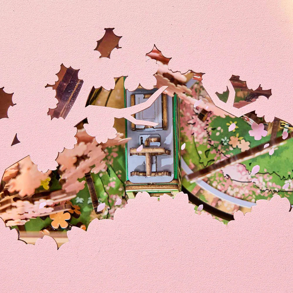 ROEAMT02 ROBOTIME Rolife Sakura Dreamy Tour DIY Music Box 3D