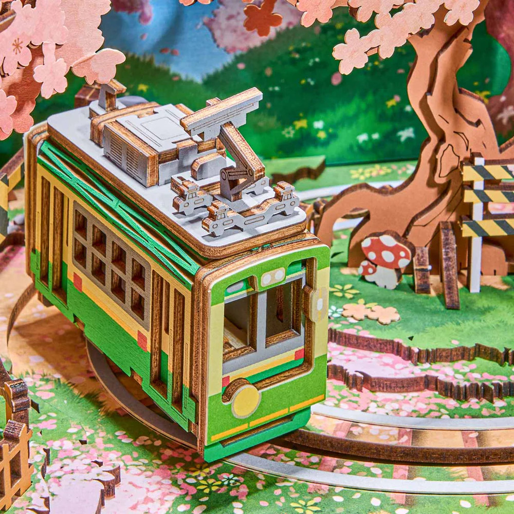 ROEAMT02 ROBOTIME Rolife Sakura Dreamy Tour DIY Music Box 3D