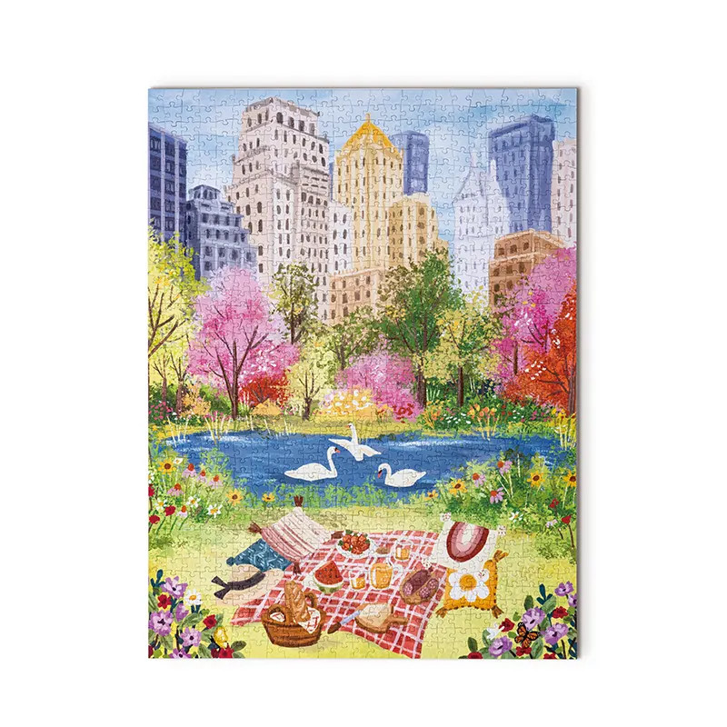 ROEPT009 ROBOTIME Rowood Springtime Park 1000 Piece Wooden Jigsaw