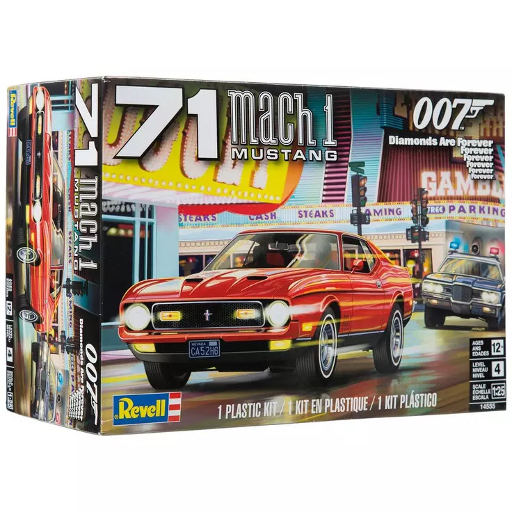 RMX14555 REVELL 1/25 1971 Mach 1 Ford Mustang Model Kit - Graves