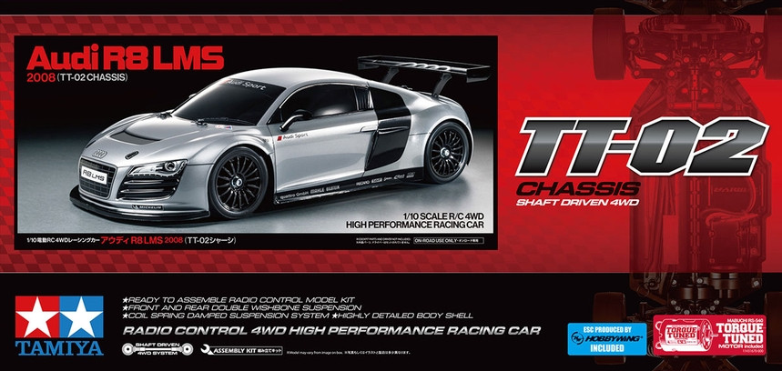TAM58749 TAMIYA RC 1/10 Audi R8 LMS 2008 - Graves RC Hobbies