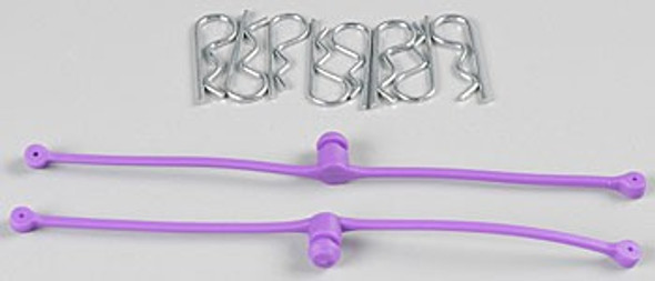 DUB2250 Dubro Body Klip Retainers Purple (2)