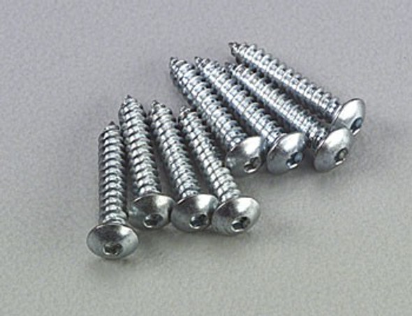 DUB526 Dubro Button Head Sheet Metal Screws 2x1/2 (8)