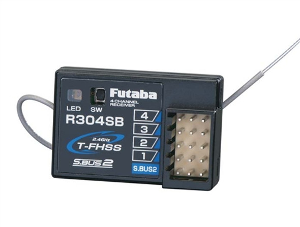 FUTRXR304SB Futaba R304SB 2.4GHz FHSS 4-Channel Telemetry Rx 4PLS