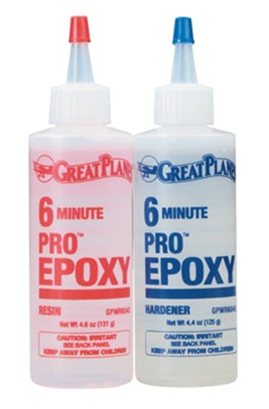 GPMR6045 Great Planes Pro Epoxy 6-Minute Formula 9 oz