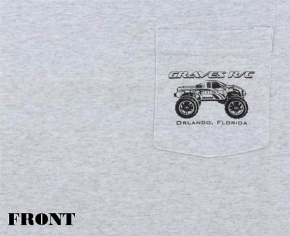 GVSSHIRTTEE-CAR-XLGR GRAVES RC CAR TEE SHIRT, GREY-XL